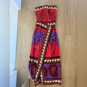 Johanna Ortiz strapless midi dress